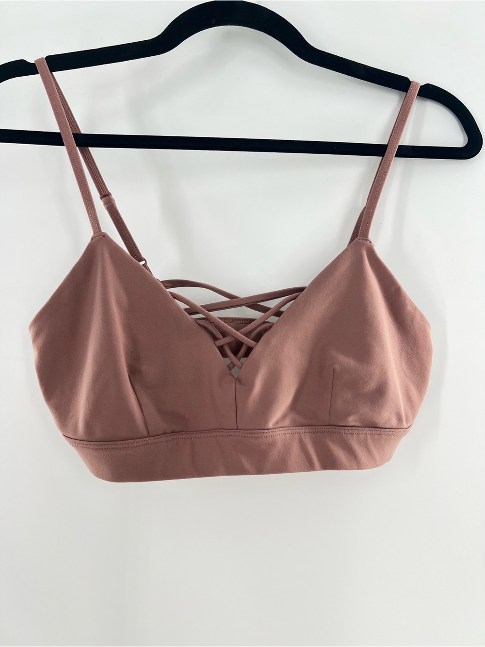 Alo Yoga Mauve Interlace Bra Medium